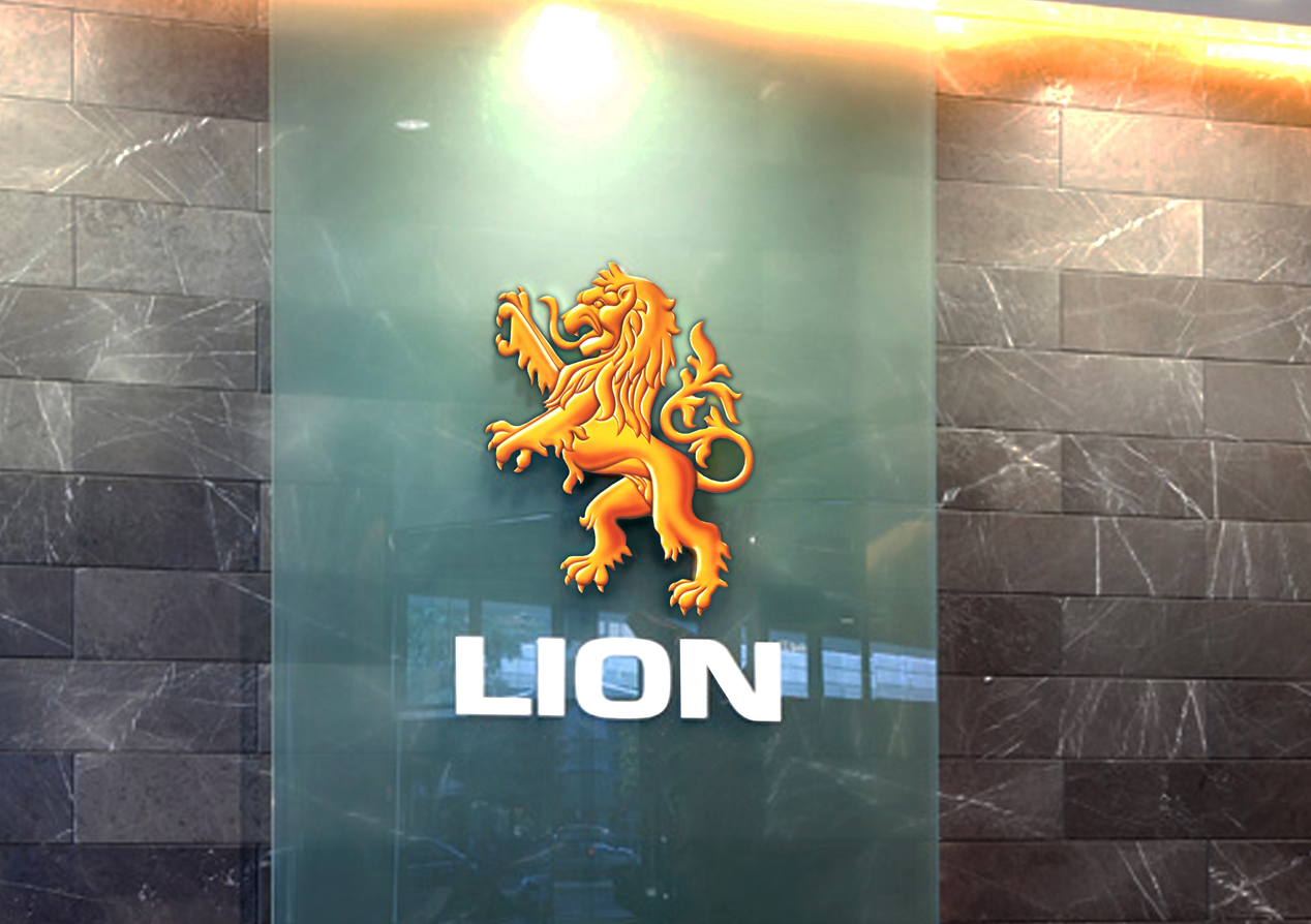 Lion signage